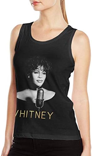 Anita M Tapia Whitney Houston Cotton Tank Tops Athletic Workout for Women