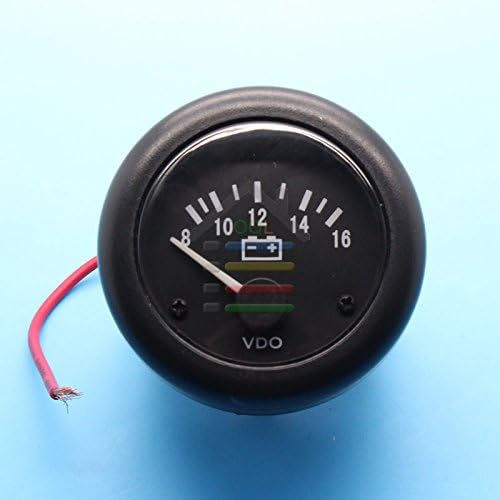 Amazon 新しい ユニバーサル 2 52 ミリメートル車電圧計vdo式電圧計 メーターパーツ 車 バイク