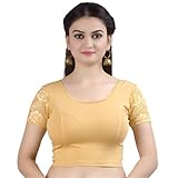Chandrakala Women's Stretchable Readymade Saree Blouse Crop Top Choli (B102)