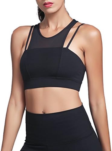 Women's High Impact Active Racerback Underwire Padded Sports Bra Inserts Minimizer