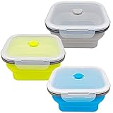 CARTINTS Large 1200ml Collapsible Bowls with Lids