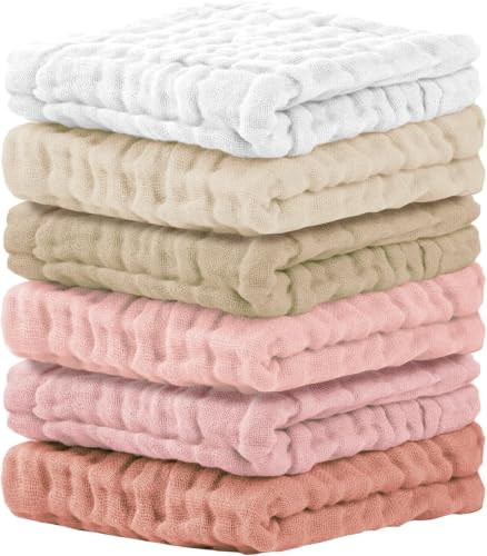 Cuddle Campus Muslin Baby Washcloths