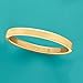 Ross-Simons Certified Italian Andiamo 14kt Yellow Gold Squared-Edge Bangle Bracelet