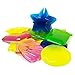 Boley Dive Gems Swim Toys - 12 Pack Pool Diving Toys for Kids - Sinking Swimming Pool & Bath Toys for Toddlers, Water Games - Includes Sea Shells, Stars, Circles & Rectangles