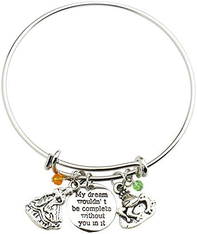 hanreshe Bangle Jughead Adjustable DIY Bracelet Message Charm Expandable Wire Bangle Bracelet