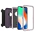 OtterBox Defender Series Screenless Edition Case & Holster for iPhone X/Xs (Renewed) - Purple Nebula