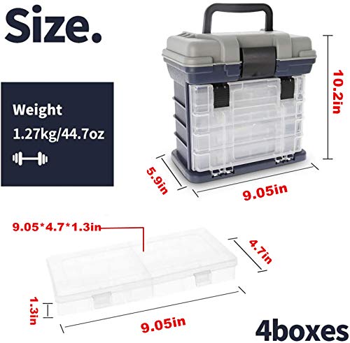 Croch Angelbox mit tragbarer 4-lagiger Box – Bild 3