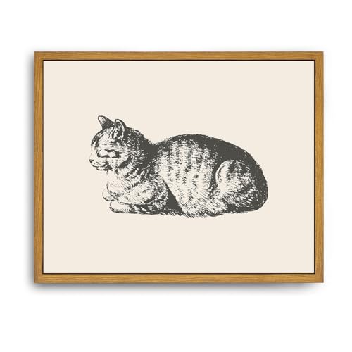 Roslynity Framed Canvas Wall Art Vintage Print Paintings Lying… at Amazon