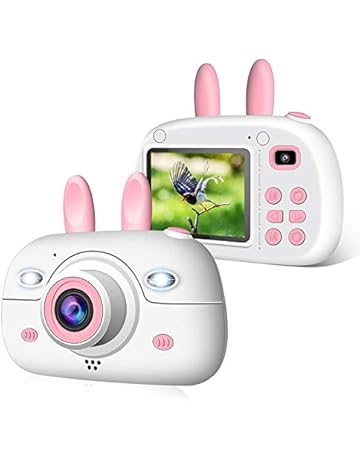 2NLF Camara para Niños Cámaras Digital de Video para niños Cámara Digital 2.4Pulgadas LCD 8MP 1080P HD Juguetes para Niña de 3-10 años con Tarjeta de 16GB SD