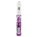 Well Wanted 36-Frequency Soft Silicone Rotating Bullet Thrusting Powerful G-Spot Vibrator for Women Stimulation Clit Dildo, Purple,