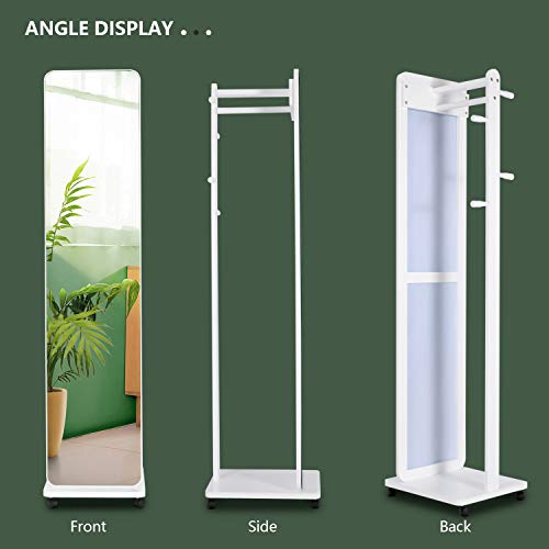 OUTDOOR DOIT Full Length Dressing Mirror with Clothes Valet Stand