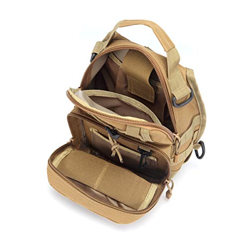 Hopopower Tactical Sling Backpack for Men Crossbody Shoulder Backpack