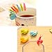 Cosmos Pack of 15 Snail Shape Silicone Tea Bag Holder Clip for Cup Mug