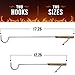 Sorbus BBQ Hook Food Flipper Set – Great Barbecue Stick & Cooking Turner Hooks for Bacon Meat Vegetables Sausage Fish Chicken Steak Ribs and More – Set of 2