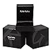 King Will GENTLEMAN 8mm Black and Red Carbon Fiber Inlay Tungsten Carbide Ring Engagement Wedding Band