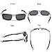 Duduma Uv400 Protection Polarized Rectangle Sports Sunglasses for Cycling Running Baseball Fishing Tr603 Unbreakable Frame