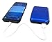 Aluminum RFID Blocking Portable Wallet Charging Power Bank - Cell Phone Battery Charger Wallet - Credit Card Holder - Seen TV (Black)