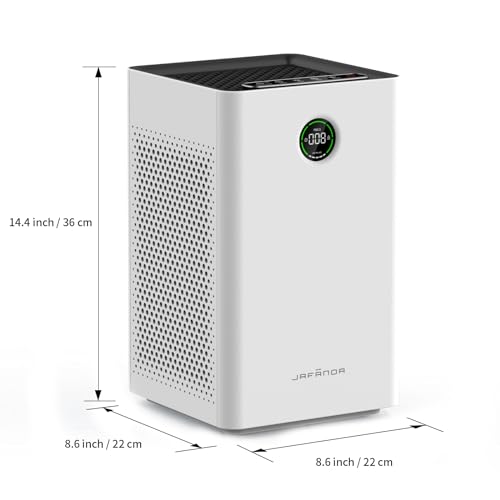 Purificador de Aire con Filtro HEPA, Sensor PM2.5 Automático, Purifica 1190 ft² para Hogar, Dormitorio y Guardería, Silencioso 23dB Modo Sueño, Elimina Olores de Mascota, Polvo y Alergenos