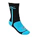 Mizuno Performance Highlighter Crew Sock, Black/Blue, Large