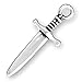 Corinna-Maria 925 Sterling Silver Dagger Charm