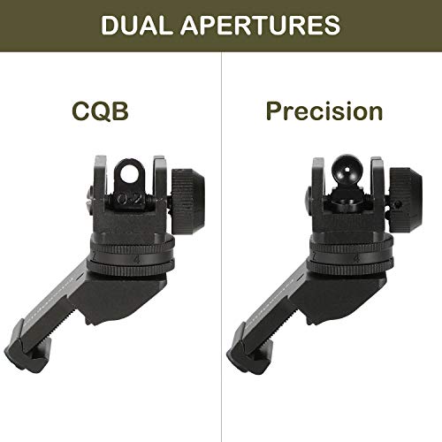 FalconOptics Canted Sights 45 Degree Rear Sight and Front Sight Iron