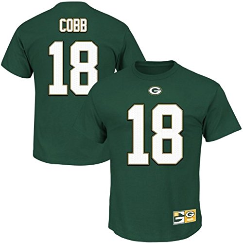T-shirt Officiel Randall Cobb Green Bay Packers – Couleur Verte, Tailles S à 5XL, Neuf Avec étiquettes