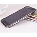 Moon Monkey Diamond Crystal Bling Aluminum Metal Bumper Hard Gold Case Cover for Iphone 5 5s (Black)
