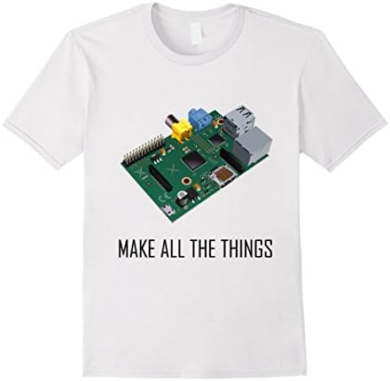Men's Raspberry Pi Make all the Things! Maker T-Shirt XL White