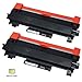 Precise Point with Chip Compatible Toner Cartridge Replacement for Brother TN760 TN 760 TN730 to use with HL-L2350DW HL-L2395DW HL-L2390DW MFC-L2750DW L2710DW DCP-L2550DW (2 Pack,Black)