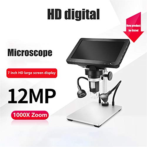 ETE ETMATE Digitalmikroskop 2021 Neueste 12MP DM9 HD 7-Zoll-Bildschirm 1000X mit LED-Licht für die industrielle… – Bild 3