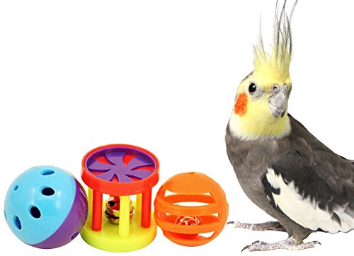 1195 Bonka Bird Toys Play 3 Foot Toys ball cockatiel parakeet toys cage parrot cat conure
