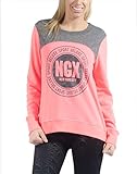 NGX Women's Poleron Mesh Swearshirt, Pink, Small