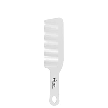 white barber comb