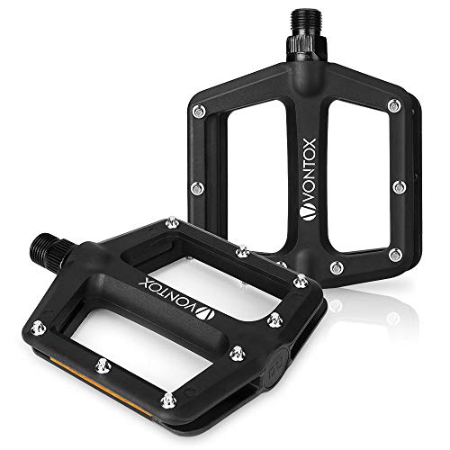 V VONTOX Bike Pedal, Lightweight Non-Slip Bike Pedals, Nylon Fiber Bicycle Platform Pedals for BMX MTB，9/16-Inch Cr-Mo Steel Spindle[1Pair] - Thumbnail 7