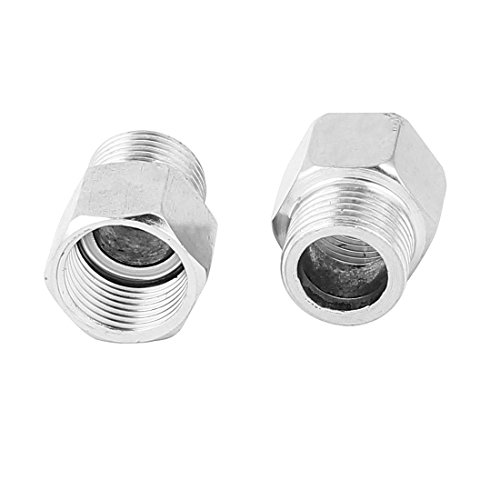 DealMux 1/2BSP Male to 1/2BSP Female Threaded Hex Reducing Bushing Pipe Tube Adapter 5 Pcs