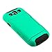 Fulland Hybrid Silicone Armor Case with Card Holder, Kickstand, Stylus and Screen Protector for Samsung Galaxy S3 - Aqua Green
