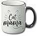 Cat Mama Funny Coffee Mug 11oz - Unique Idea for Lovers - Perfect Birthday Gifts for Women - Mom Cup