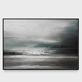 signwin Framed Canvas Wall Art Abstract Seascape Canvas...