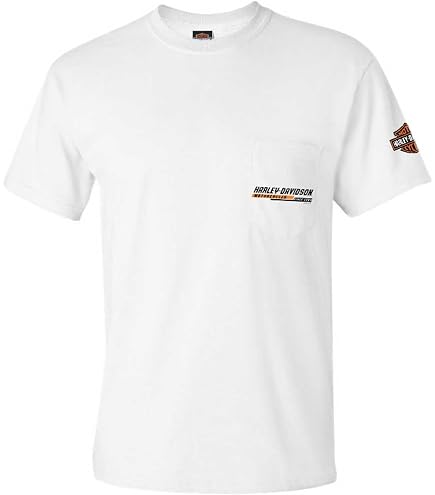 Harley-Davidson Men's Motor Way Chest Pocket Short Sleeve Cotton T