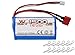 KELIWOW 7.4V 1500mAH 2S 25C Rechargeable Lithium Battery for 1/12 Scale Remote Control Vehicle T Plug for KW-C01/C02/C03/C04/C05