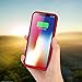 iPhone X Battery Case 5200mAh, Gixvdcu Ultra Slim Portable Charging Case for iPhone X 10 (5.8 Inch) 4 LED Indication Extended Juice Pack Protective Cover - Red
