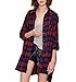 ZANZEA Women Fannel Long Sleeve Shirts Loose Casual Plaid Check Tartan Blouse