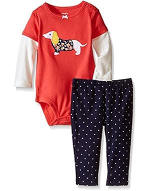 Baby Girls' 2 Piece Graphic Bodysuit Set (Baby)