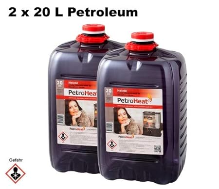 CAGO PetroHeat Petroleum Doppelpack Inhalt: 2X 20 L für Petroleumofen Heizofen Petroleumheizung
