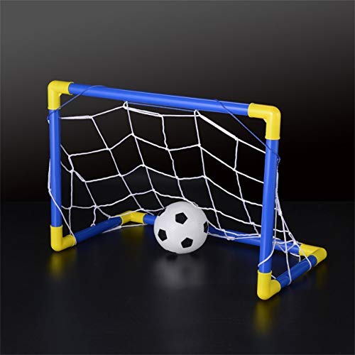 image for Heraihe Folding Mini Football Soccer Goal Post Net Set with Pump Kids 