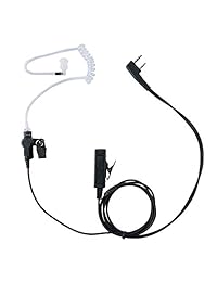 Auriculares acústicos ocultos Police Trvert de 2 pines con micrófono PTT para radios bidireccionales Baofeng UV-5R UV-B6 BF-888S UV-B6 UV-B5 Walkie Talkies
