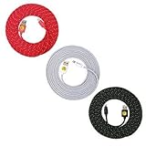 Braided Lightning to USB Cables for iPhone 6 Plus / 6, 5s, 5c, 5 (Red,Black,White)