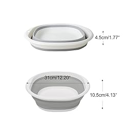 Hershii Collapsible Wash Basin Foldable Washing