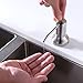 Built in Soap Dispenser for Kitchen Sink,Stainless Steel Pump Head Long Spout with 17OZ PET Food Safe Material Soap Bottle,Brushed Nickel Sink Kitchen Soap Dispenser Refill from The Top