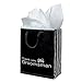 12 THANK YOU Gift Bags Groomsmen & Bridesmaid Black White Wedding Bridal Party